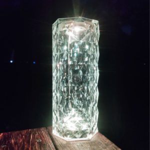 Led Lampada de Mesa Cristal de Luxo 16 Cores