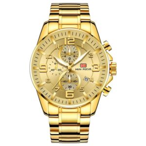 Relógio Masculino de Luxo MF Golden Original